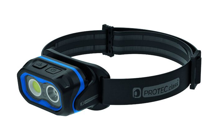 Žibintuvėlis ant galvos LED 800lm įkraunamas 3val. 3.7V/2000mAh su kabeliu PLEDKLD - PROTEC