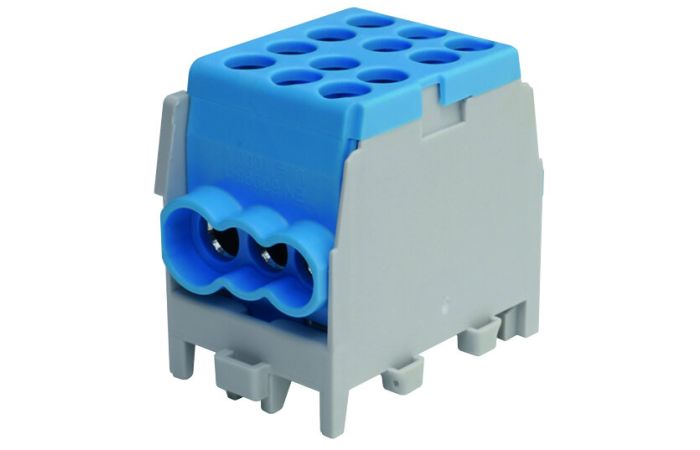 Gnybtas 25mm2 Cu/Al mėlynas 6 prijungimai (2x25/4x16) PHLAK2524BL - PROTEC