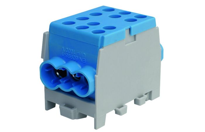 Gnybtas 35mm2 Cu/Al mėlynas 6 prijungimai (2x35/4x25) PHLAK3524BL - PROTEC