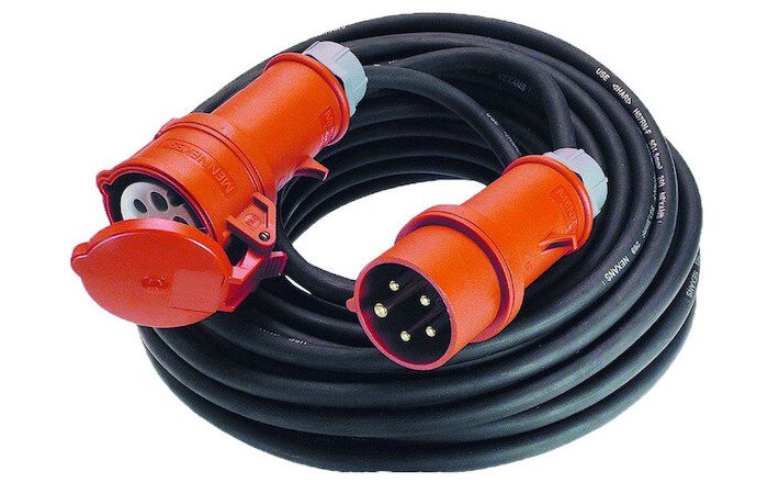 Ilgiklis CEE 25m 5P 16A 400V H07RN-F5G2.5 PCV2525 - PROTEC