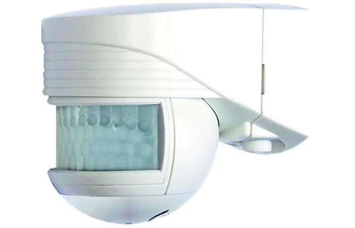 Jutiklis judesio v/t IP44 1000W D-12m 200 laipsnių baltas PBM 200 WS - PROTEC