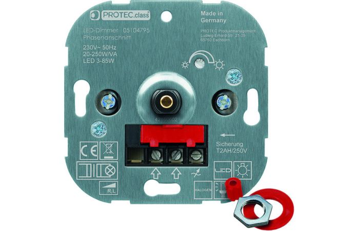 Reguliatorius šviesos PD 20250 20-250W/VA LED 3-85W - PROTEC