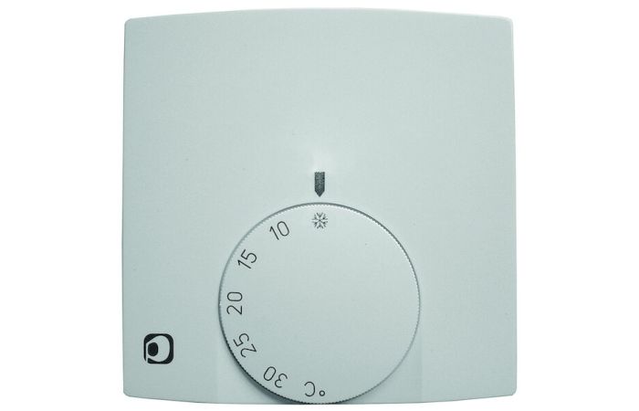 Reguliatorius v/t temperatūros patalpos +5...+30C šildymui ir vėdinimui baltas PRTR700 - PROTEC