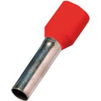 Antgalis gilzinis izoliuotas 1mm2 Cu raudonas L-8mm DIN 46228 ICIAE18 [100] - INTERCABLE