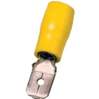 Antgalis izoliuotas 4-6mm2 geltonas (plokštieji kištukai 6.3x0.8) ICIQ668FS [100] - INTERCABLE