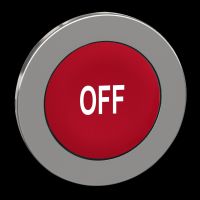 Galvutė mygtukui raudona su simboliu "OFF" be fiksacijos 30.5mm IP66 ZB4F Harmony - SCHNEIDER ELECTRIC