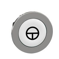 Galvutė mygtukui balta su simboliu "T" be fiksacijos 30.5mm IP66 ZB4F Harmony - SCHNEIDER ELECTRIC
