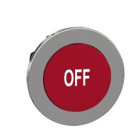 Galvutė mygtukui raudona iškili su simboliu "OFF" be fiksacijos 30.5mm metalinė IP66 ZB4F Harmony - SCHNEIDER ELECTRIC