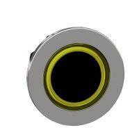 Galvutė mygtukui geltona su šviečiančiu žiedu be fiksacijos 30.5mm metalinė IP66 ZB4F Harmony - SCHNEIDER ELECTRIC