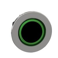 Galvutė mygtukui žalia su šviečiančiu žiedu be fiksacijos 30.5mm metalinė IP66 ZB4F Harmony - SCHNEIDER ELECTRIC