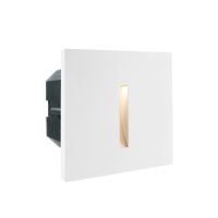 Dangtelis šviestuvui 100x100mm į sieną baltos spalvos su "I" formos skyle LIGHT BASE II COB OUTDOOR - DEKO LIGHT