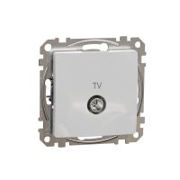 Lizdas p/t TV tarpinis be rėmelio varžtiniai kontaktai aliuminio spalvos 10dB SEDNA DESIGN - SCHNEIDER ELECTRIC
