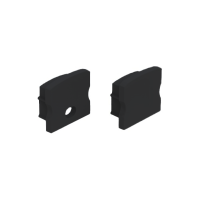 Dangtelis galinis LED profiliui su skyle juodos spalvos S1715 B - NORTHCLIFFE