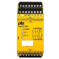 Relė saugos 3no+1nc+1so 24V AC/DC automatinis/stebimas paleidimas varžtiniai kontaktai PNOZ X3P - PILZ