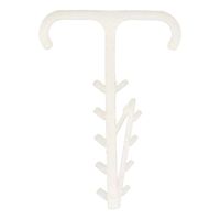 Laikiklis kabelio dvigubas įkalamas 6-7mm plokščiam kabeliui (YDYP 3x1.5) baltas [pak. po 100 vnt.] - TRYTYT