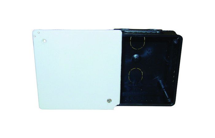 Dėžutė p/t [80x80x48] su dangteliu be halogenų PAZK - PROTEC