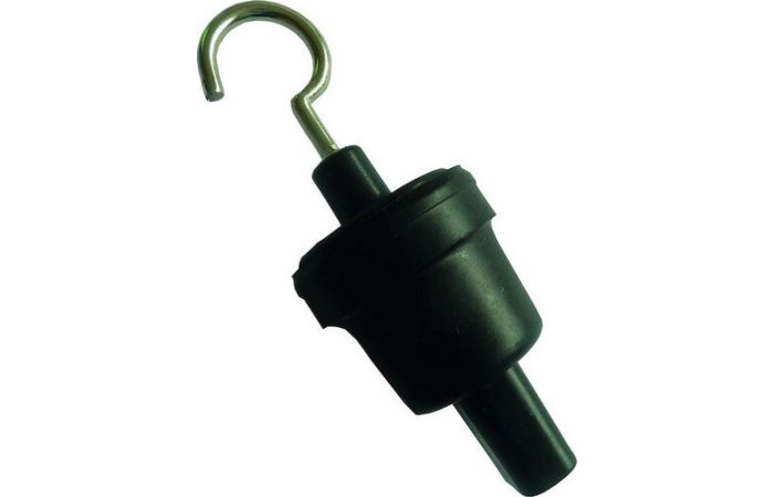 Galas sandarinimo su kabliu IP44 juodas, girliandai (kabeliui H05RNH2-F 2x1.5m2) - PROTEC