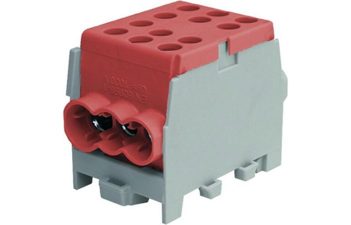 Gnybtas 35mm2 Cu/Al rudas 6 prijungimai (2x35/4x25) PHLAK3524BR - PROTEC