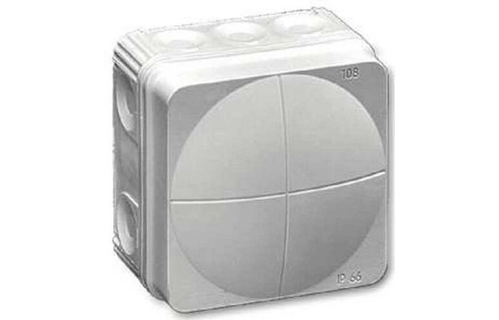 Dėžutė v/t [85x85x51] IP66/IP67 pilka be halogenų D3-12mm/M20 PFRAK308 - PROTEC