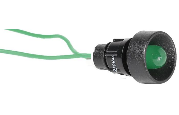 Lemputė žalia 230V AC LED 10 G 230 - ETI