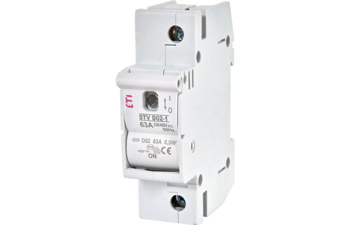 Kirtiklis-saugiklis 1P 63A D02 STV D02 - ETI