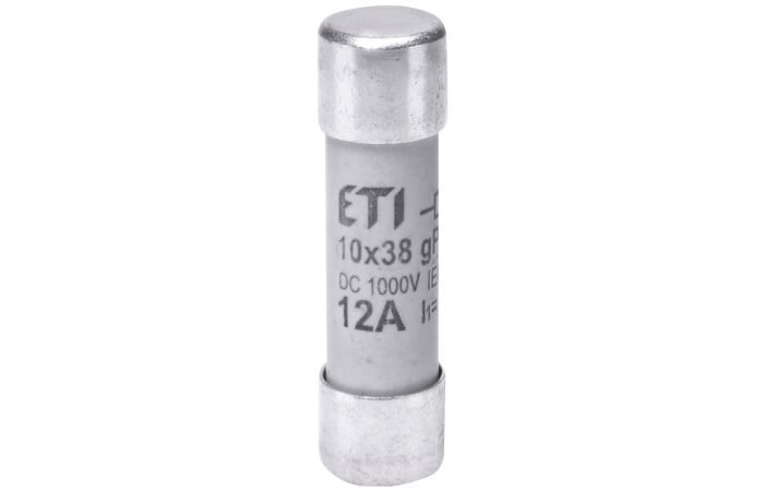 Saugiklis 12A 10x38mm gPV 1000V DC CH10 cilindrinis - ETI