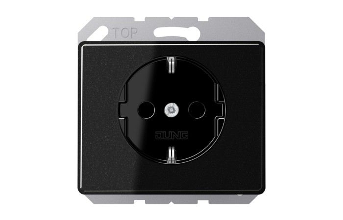 Lizdas p/t SCHUKO juodas 16A 250V - JUNG