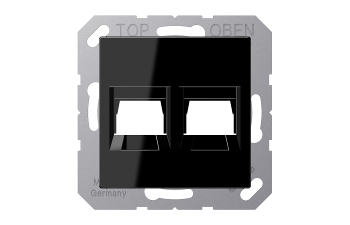 Dangtelis dvigubas moduliniam lizdui su užuolaidėle juodos spalvos A - JUNG