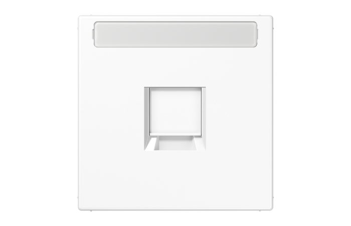 Dangtelis moduliniam lizdui su užuolaidėle ir markiravimo vieta baltos spalvos LS - JUNG