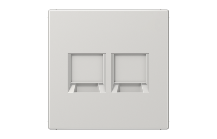 Dangtelis dvigubas moduliniam lizdui su užuolaidėle šviesiai pilkos spalvos LS - JUNG