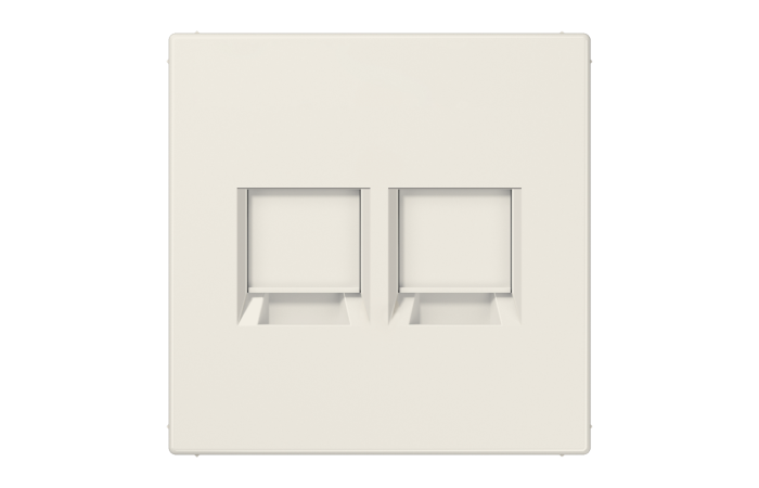 Dangtelis dvigubas moduliniam lizdui su užuolaidėle dramblio kaulo spalvos LS - JUNG