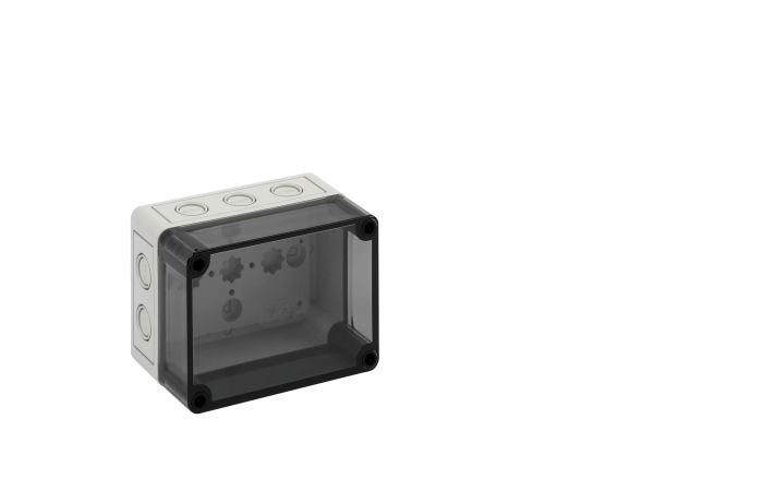 Dėžutė v/t [130x94x81] IP66 iQ tuščia skaidrus dangtelis TKPC1309-8-tm - SPELSBERG