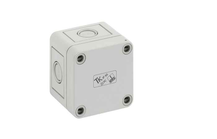 Dėžutė v/t [65x65x57] IP66 iQ tuščia pilka be halogenų TKPC77-6-m - SPELSBERG