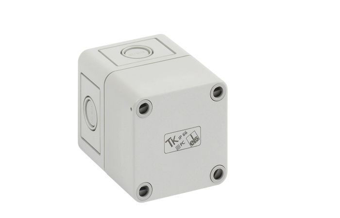 Dėžutė v/t [65x65x81] IP66 iQ tuščia pilka be halogenų TKPC 77-8-m - SPELSBERG