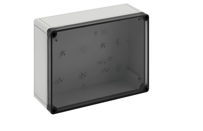 Dėžutė v/t [254x180x90] IP66 tuščia skaidrus dangtelis be vietų sandarikliams TKPS2518-9-to - SPELSBERG