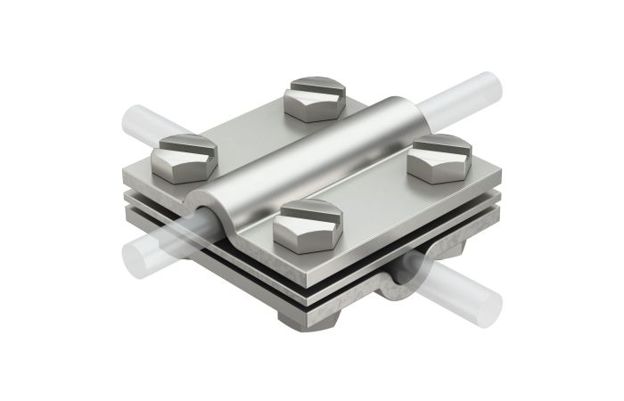 Jungtis vielai 8-10mm kryžminė nerūdijančio plieno 253 8-10 V4A - OBO BETTERMANN