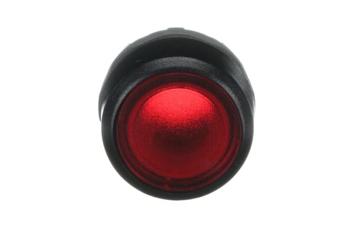 Galvutė mygtukui raudona skaidri MP1-11R - ABB