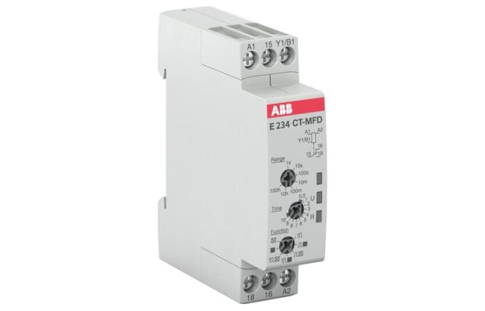 Relė laiko CT-MFD.12 24-48VDC/24-240VAC - ABB