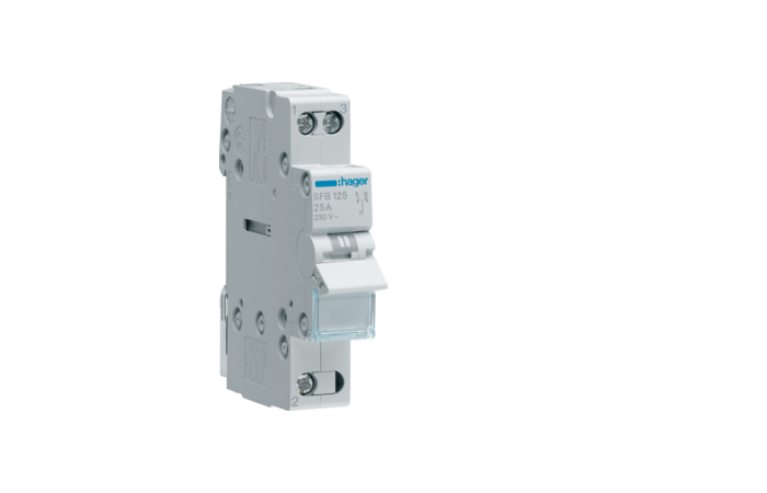 Perjungiklis 1P 25A 1-0-2 1co 1 modulio - HAGER