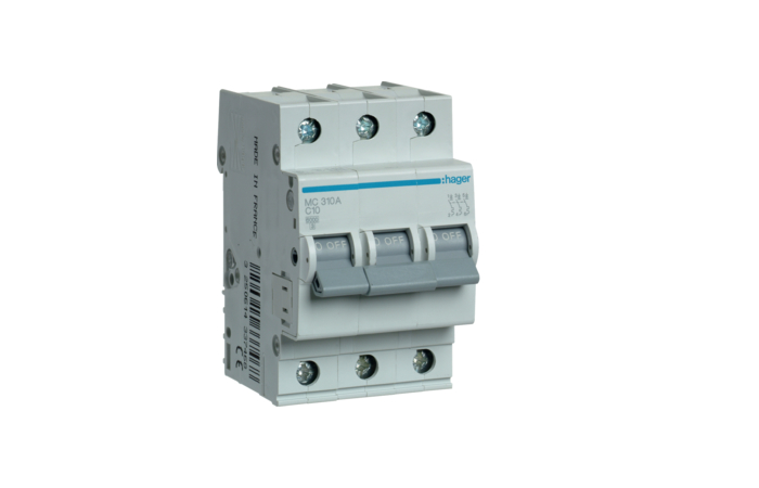 Automatas 3P 10A C 6kA - HAGER