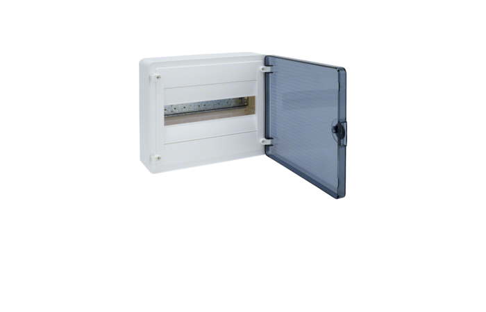 Skydelis v/t 12 modulių IP40 skaidrios durys - HAGER