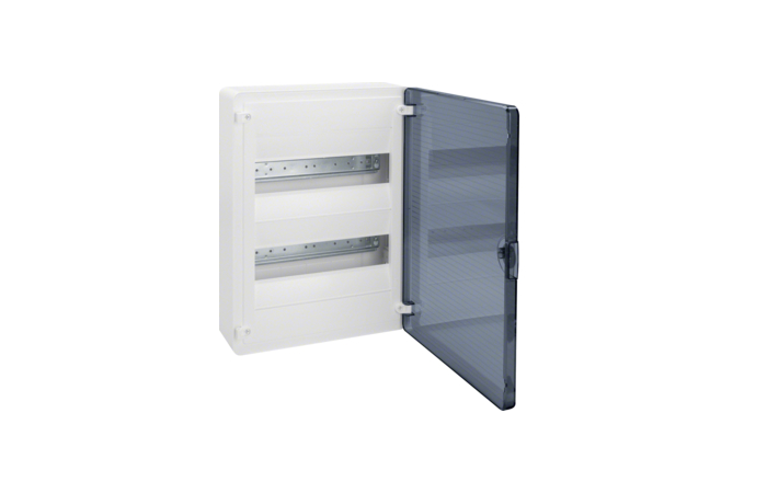 Skydelis v/t 24 modulių IP40 skaidrios durys - HAGER