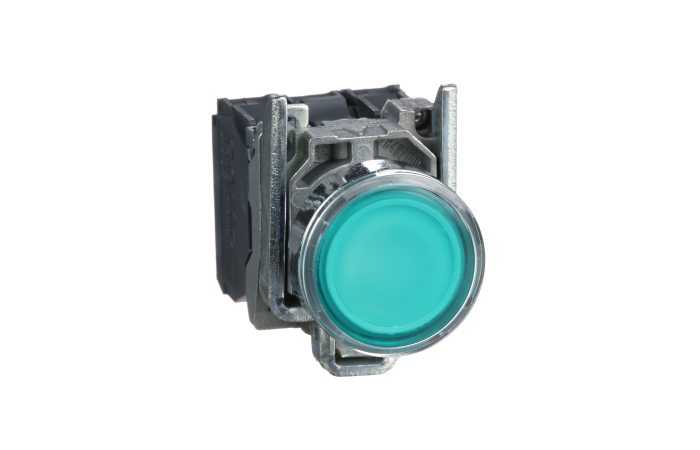 Mygtukas su LED žalias 1no+1nc 24V AC/DC - SCHNEIDER ELECTRIC