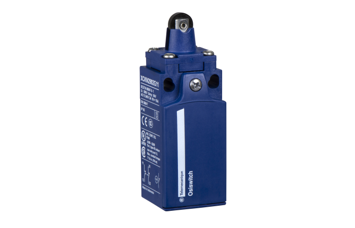 Jungiklis galinis M20 1nc+1no nuspaudžiama ratukinė svirtis XCKN2102P20 - TELEMECANIQUE