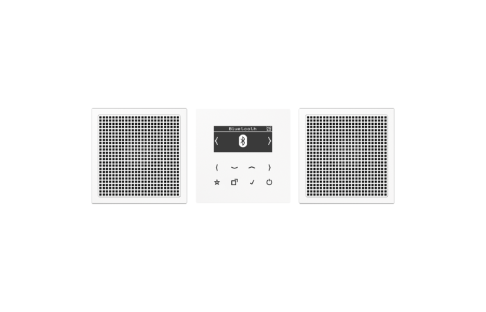 Radijas skaitmeninis baltas su bluetooth sąsaja LS - JUNG