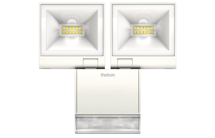 Prožektorius LED 20W IP55 4000K 1680lm baltas su judesio jutikliu THELEDA S20WH - THEBEN