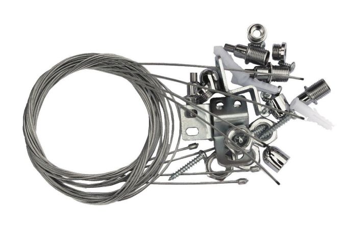 Rinkinys trosų 1.5m šviestuvų pakabinimui LEVANTO MTG KIT G090 G088 G67 [rinkinyje 4 vnt.] - NORTHCLIFFE