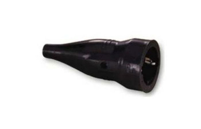 Lizdas a/k guminis su įžeminimu 16A 250V 3x1.5mm2 juodas PGKU - PROTEC