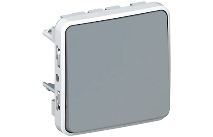 Perjungiklis p/t viengubas IP55 pilkas 10A 250V PLEXO - LEGRAND