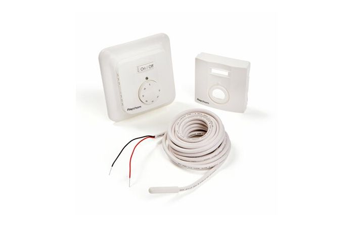 Reguliatorius temperatūros p/t grindų ir patalpų jutikliu 16A IP21 R-TE - RAYCHEM